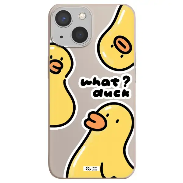 a group of yellow ducks Apple iPhone 13 mini Silicone Stone Case