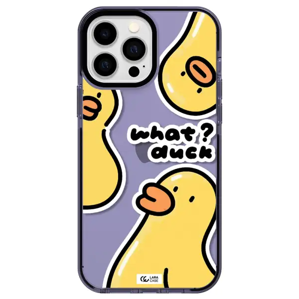 a group of yellow ducks Apple iPhone 13 Pro Max impact Lilac Case