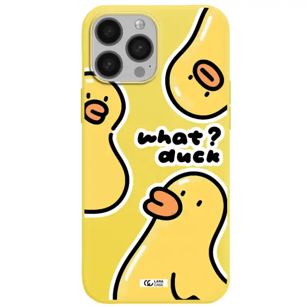 a group of yellow ducks Apple iPhone 13 Pro Silicone canary yellow Case