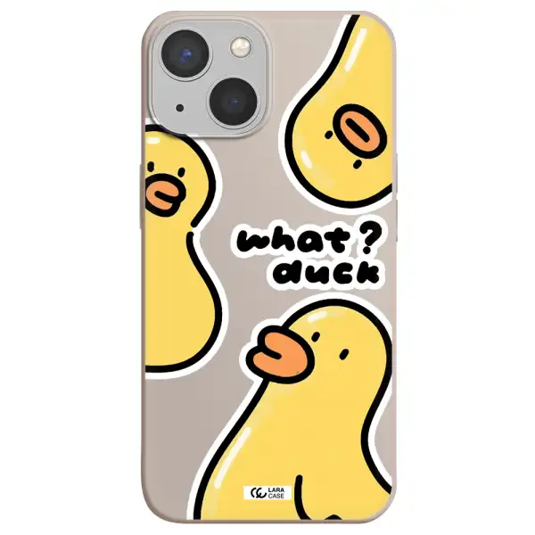 a group of yellow ducks Apple iPhone 13 Silicone Stone Case
