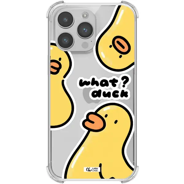 a group of yellow ducks Apple iPhone 14 pro Clear PC Case