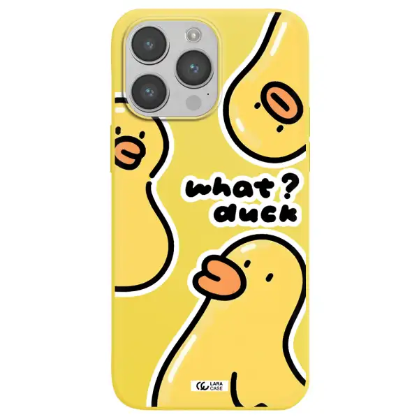 a group of yellow ducks Apple iPhone 14 pro Silicone canary yellow Case