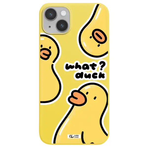 a group of yellow ducks Apple iPhone 14 Silicone canary yellow Case