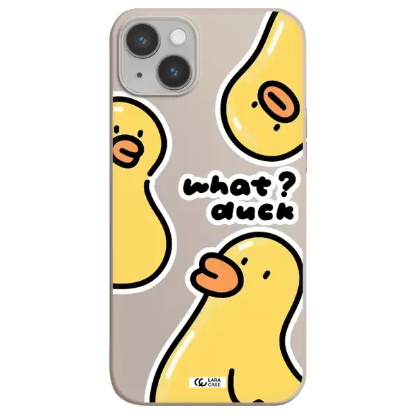 a group of yellow ducks Apple iPhone 14 Silicone Stone Case