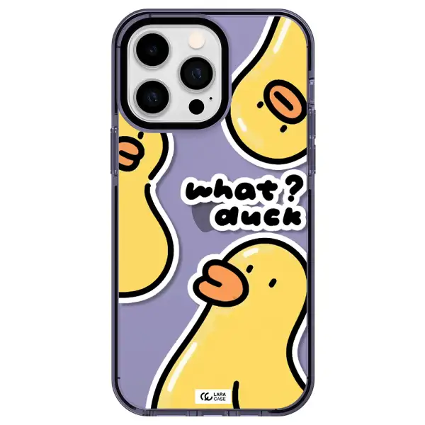 a group of yellow ducks Apple iPhone 15 Pro Max impact Lilac Case