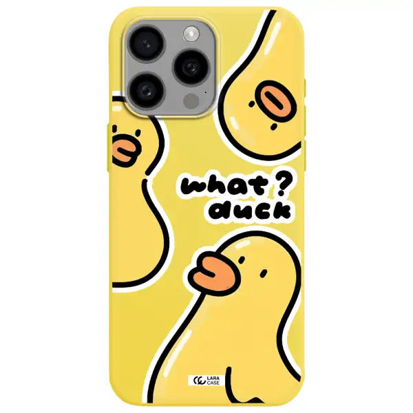 a group of yellow ducks Apple Iphone 15 Pro max Silicone canary yellow Case