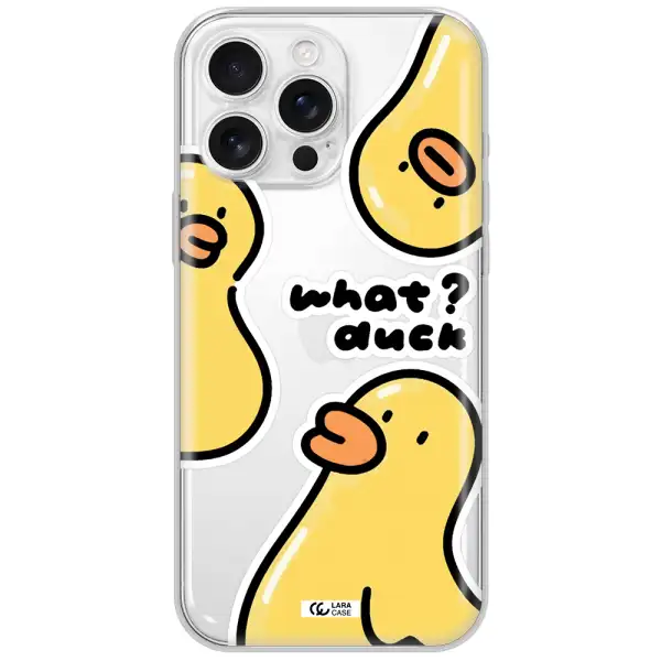 A Group Of Yellow Ducks Apple Iphone 16 Pro Max Clear Tpu Case
