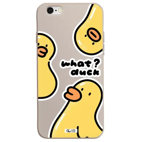 a group of yellow ducks Apple iPhone 6 Silicone Stone Case