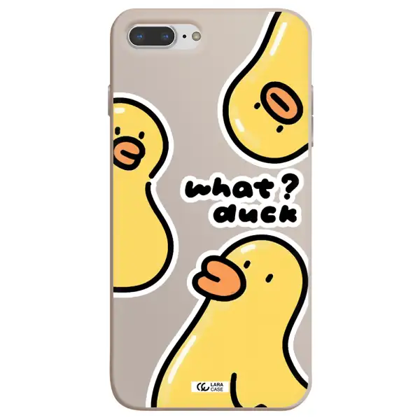 a group of yellow ducks Apple iPhone 8 plus Silicone Stone Case