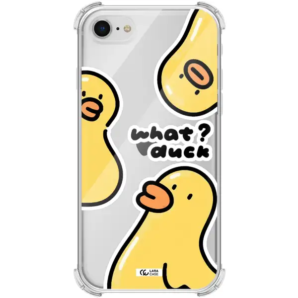 a group of yellow ducks Apple iPhone se 2020 Clear PC Case