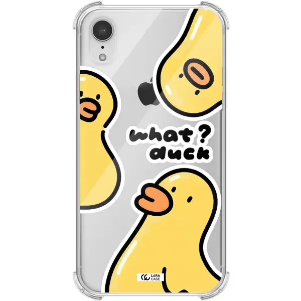 a group of yellow ducks Apple iPhone XR Clear PC Case