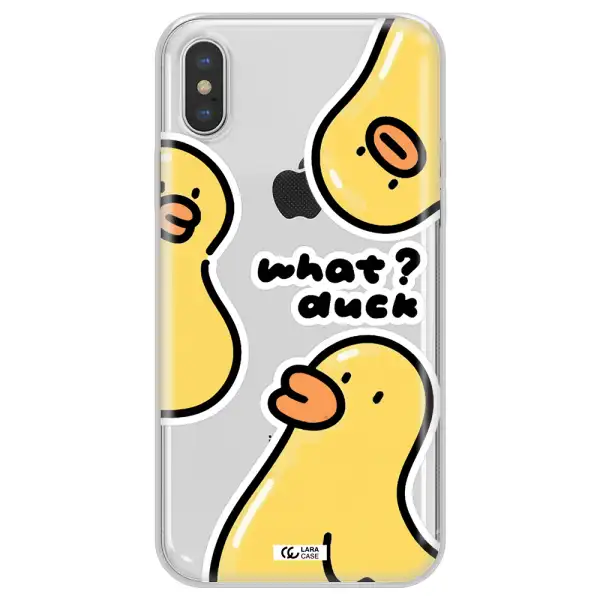 a group of yellow ducks Apple iPhone XS max Clear TPU Case