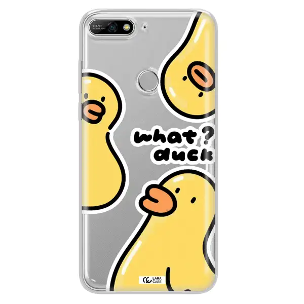 a group of yellow ducks Huawei Y7 2018 Clear TPU Case