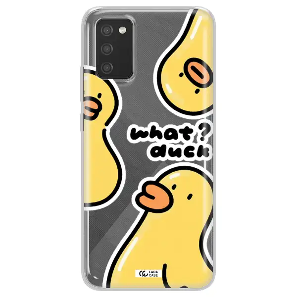 a group of yellow ducks Samsung A02S Clear TPU Case
