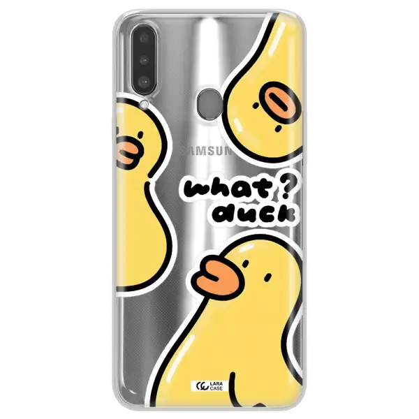 a group of yellow ducks Samsung A20S Clear TPU Case
