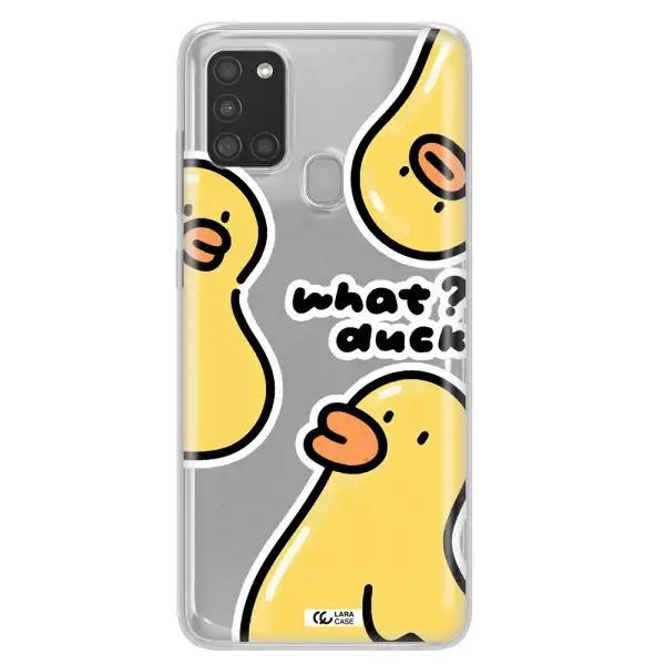 a group of yellow ducks Samsung A21S Clear TPU Case