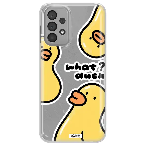 a group of yellow ducks Samsung A23 Clear TPU Case