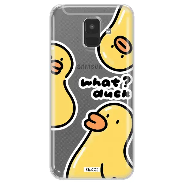 a group of yellow ducks Samsung A6 Clear TPU Case