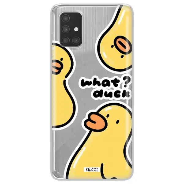 a group of yellow ducks Samsung A71 Clear TPU Case