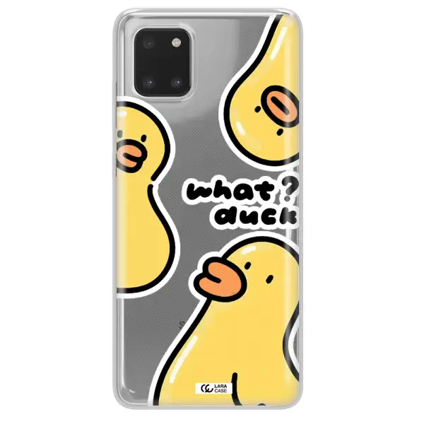 a group of yellow ducks Samsung A81 Clear TPU Case