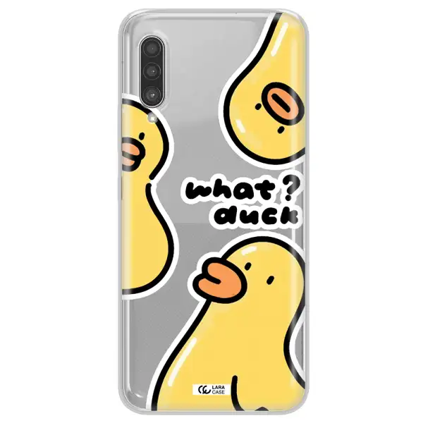 a group of yellow ducks Samsung A90 Clear TPU Case