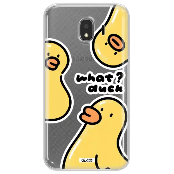 a group of yellow ducks Samsung J4 Clear TPU Case