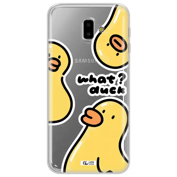 a group of yellow ducks Samsung J6 Plus Clear TPU Case