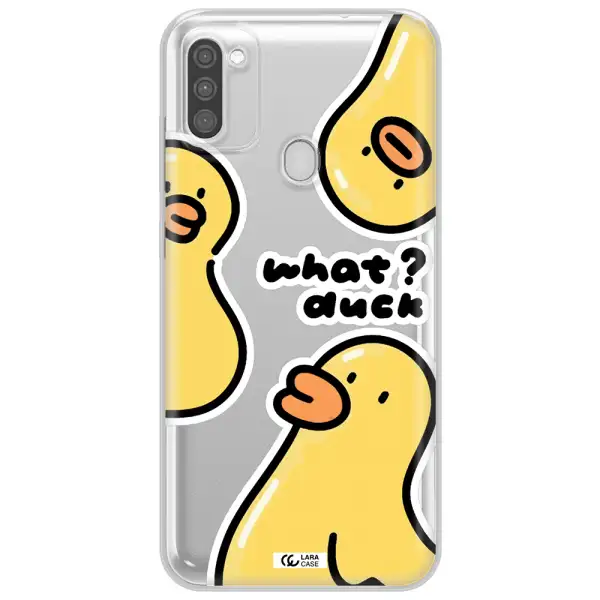 a group of yellow ducks Samsung M11 Clear TPU Case