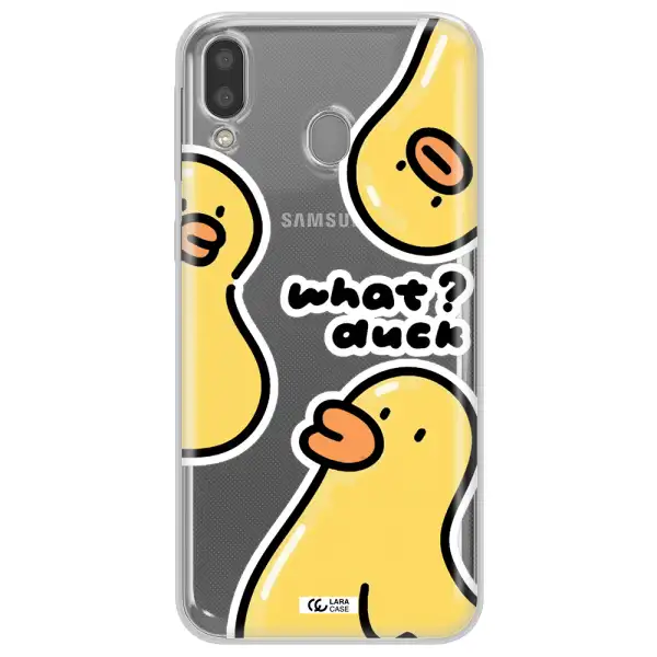 a group of yellow ducks Samsung M20 Clear TPU Case