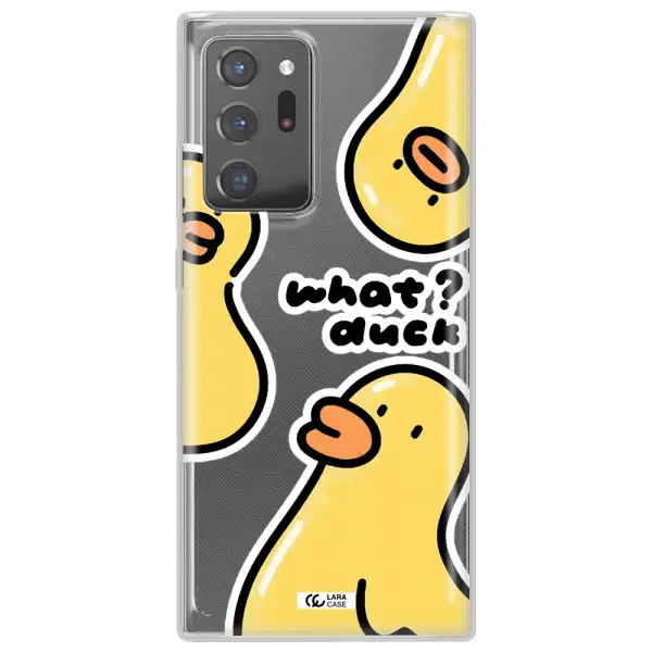 a group of yellow ducks Samsung Note 20 Ultra Clear TPU Case