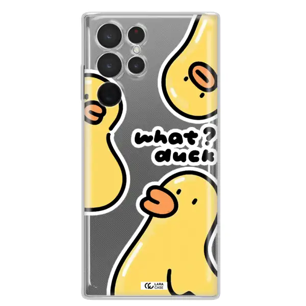 a group of yellow ducks Samsung S 22 Ultra Clear TPU Case