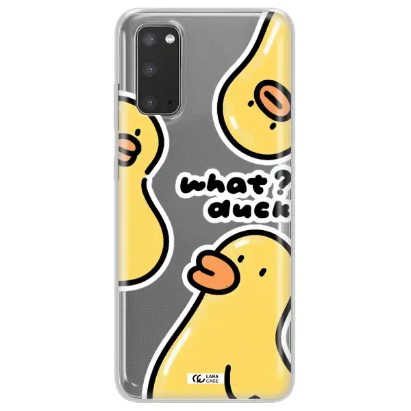 a group of yellow ducks Samsung S20 Clear TPU Case
