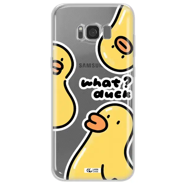 a group of yellow ducks Samsung S8 Clear TPU Case