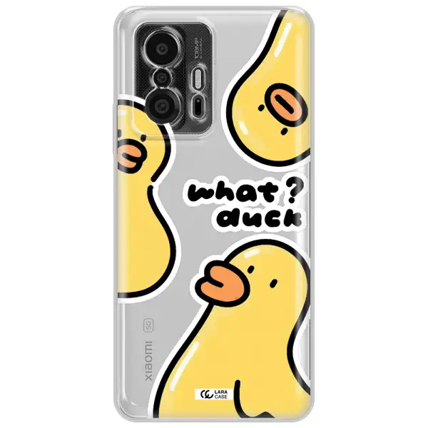 A Group Of Yellow Ducks Xiaomi 11T Pro Clear Tpu Case