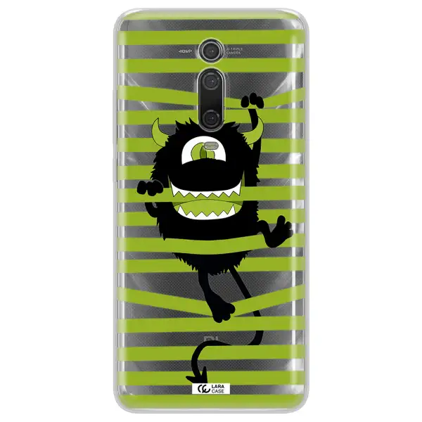 A Black Monster With Horns And Green Stripes Xiaomi Redmi K20 Clear Tpu Case