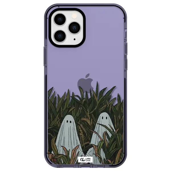 a group of ghosts in a field of grass Apple iPhone 11 pro max impact Lilac Case