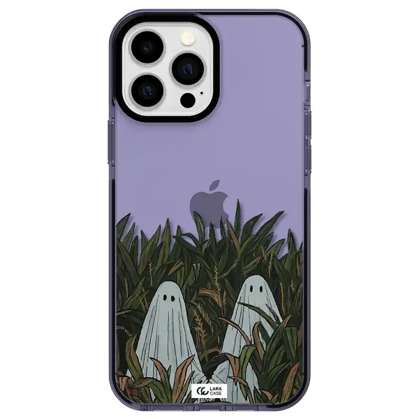 a group of ghosts in a field of grass Apple iPhone 13 Pro Max impact Lilac Case