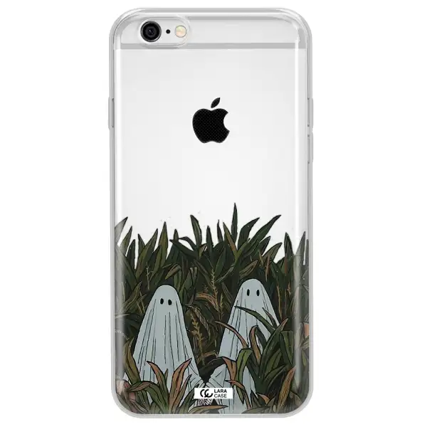 a group of ghosts in a field of grass Apple iPhone 6 Clear TPU Case