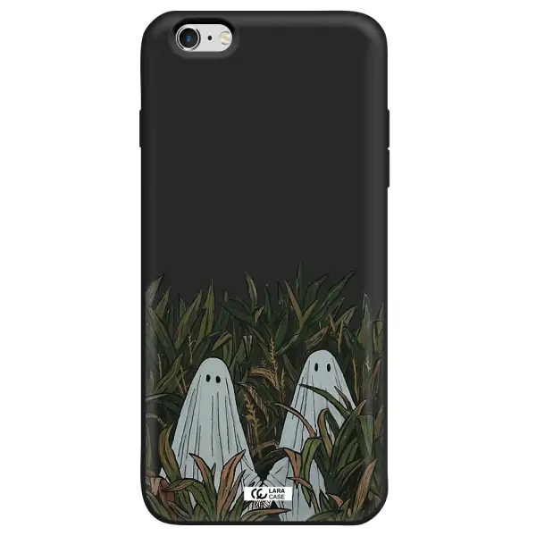 a group of ghosts in a field of grass Apple iPhone 6 plus Silicone black Case