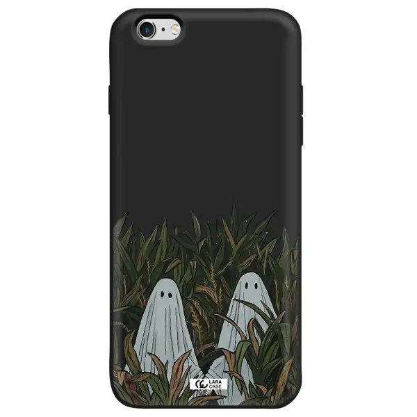 a group of ghosts in a field of grass Apple iPhone 6 s plus Silicone black Case