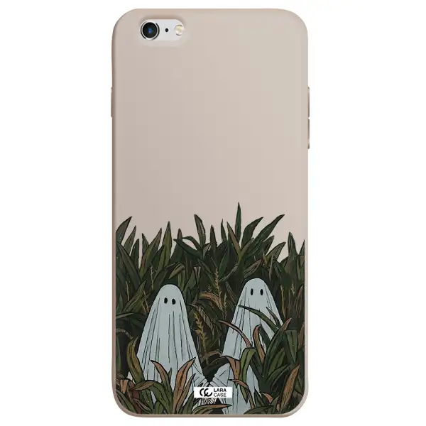 a group of ghosts in a field of grass Apple iPhone 6S Silicone Stone Case