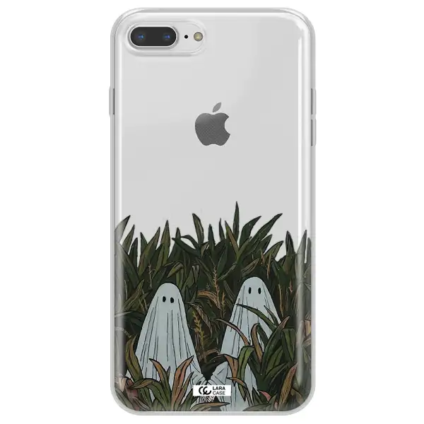 a group of ghosts in a field of grass Apple iPhone 7 plus Clear TPU Case
