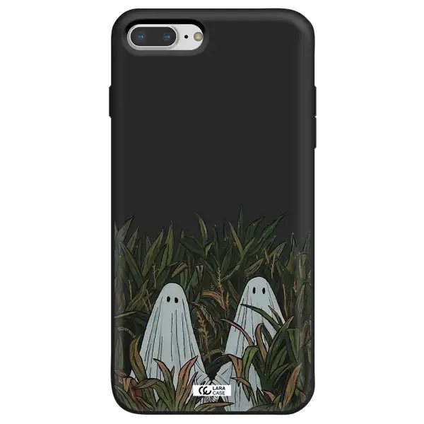a group of ghosts in a field of grass Apple iPhone 7 plus Silicone black Case