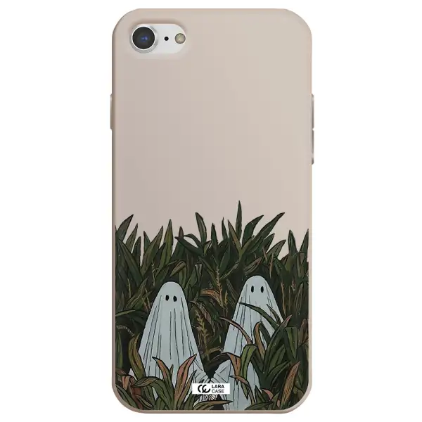a group of ghosts in a field of grass Apple iPhone 7 Silicone Stone Case