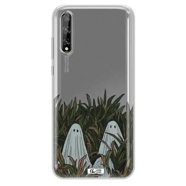 a group of ghosts in a field of grass Huawei P Smart S Clear TPU Case