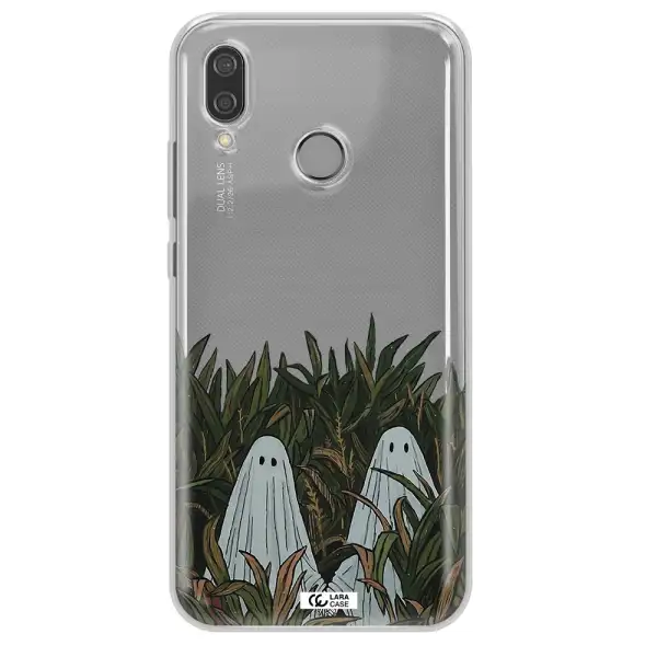 a group of ghosts in a field of grass Huawei P20 Lite Clear TPU Case
