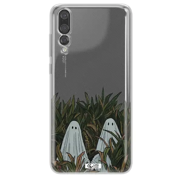 a group of ghosts in a field of grass Huawei P20 Pro Clear TPU Case
