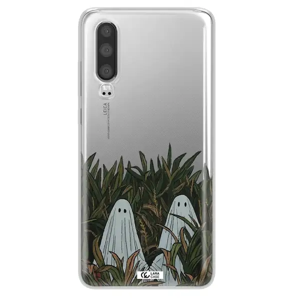 a group of ghosts in a field of grass Huawei P30 Clear TPU Case