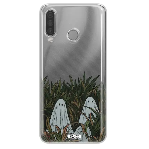 a group of ghosts in a field of grass Huawei P30 Lite Clear TPU Case