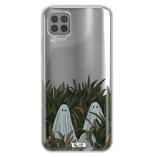 a group of ghosts in a field of grass Huawei P40 Lite Clear TPU Case